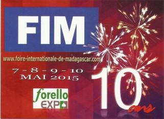 Participation à la FOIRE INTERNATIONALE DE MADAGASCAR 2015