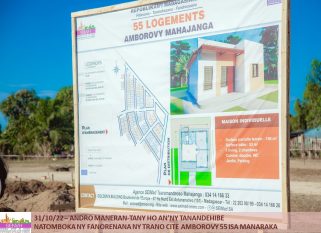 Journée mondiale des logements (31/11/22) Début de construction des 55 logements à Amborovy Mahajanga
